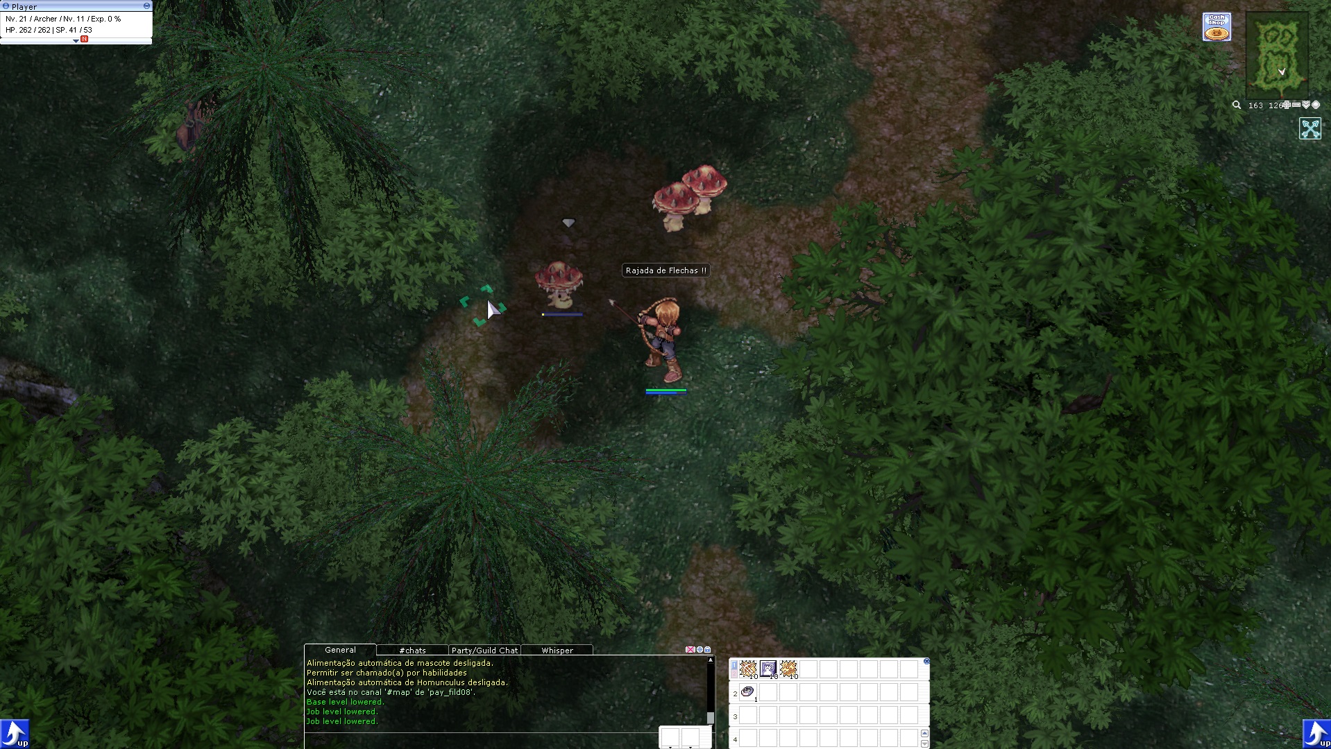 Mapa pay_fild08 - Esporos