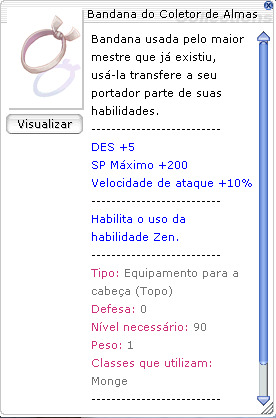 Bandana do Coletor de Almas no Ragnarok ReClassic