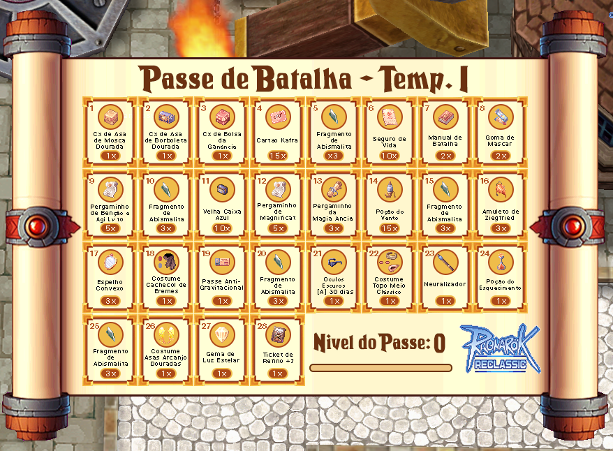 Recompensas Temporada 1